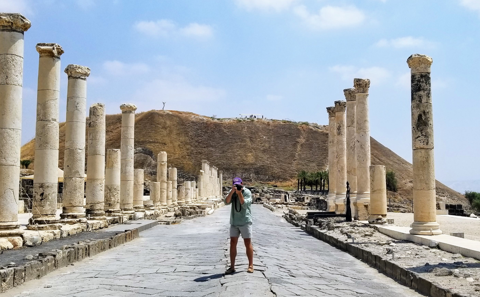 A quick stop at Beit She'an during my archeaological dig in Jerusalem with UNC Charlotte.