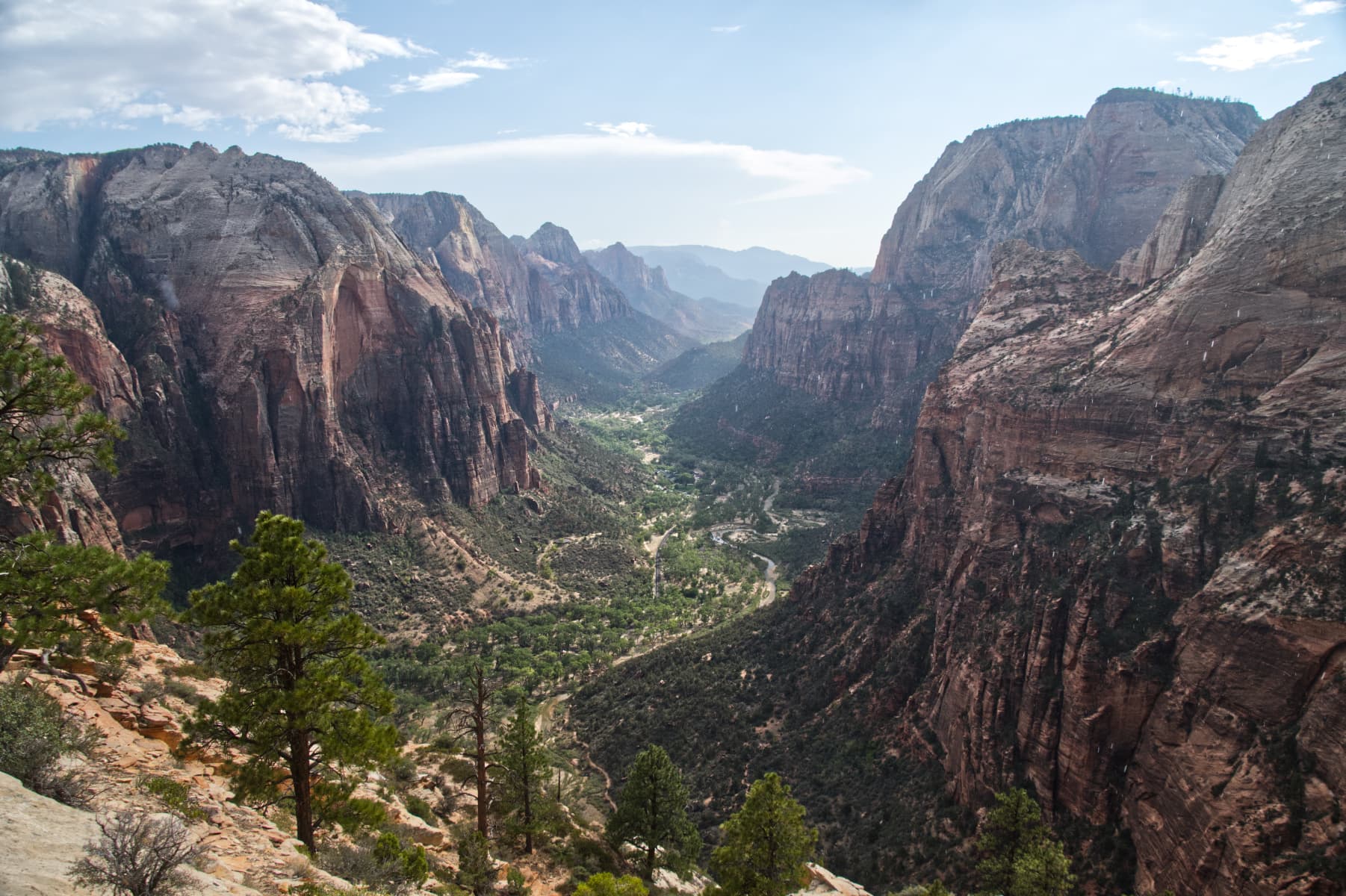 The summit of Angels Landing in Zion National Park.